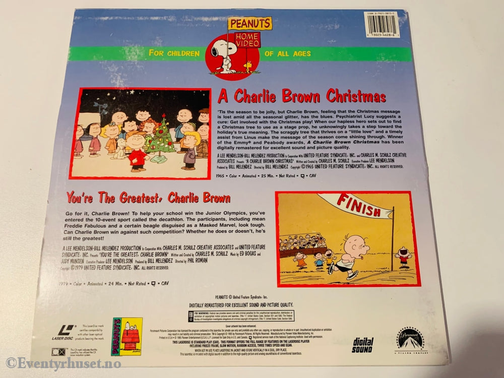 Peanuts - A Charlie Brown Christmas. Laserdisc. Laserdisc