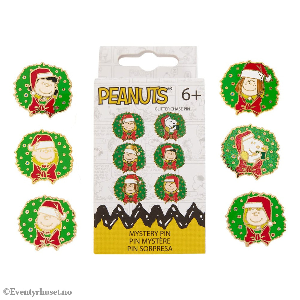 Peanuts by Loungefly Enamel Pins Blind Box Snoopy and Friends Holiday Assortment (12) Fashion & Accessories