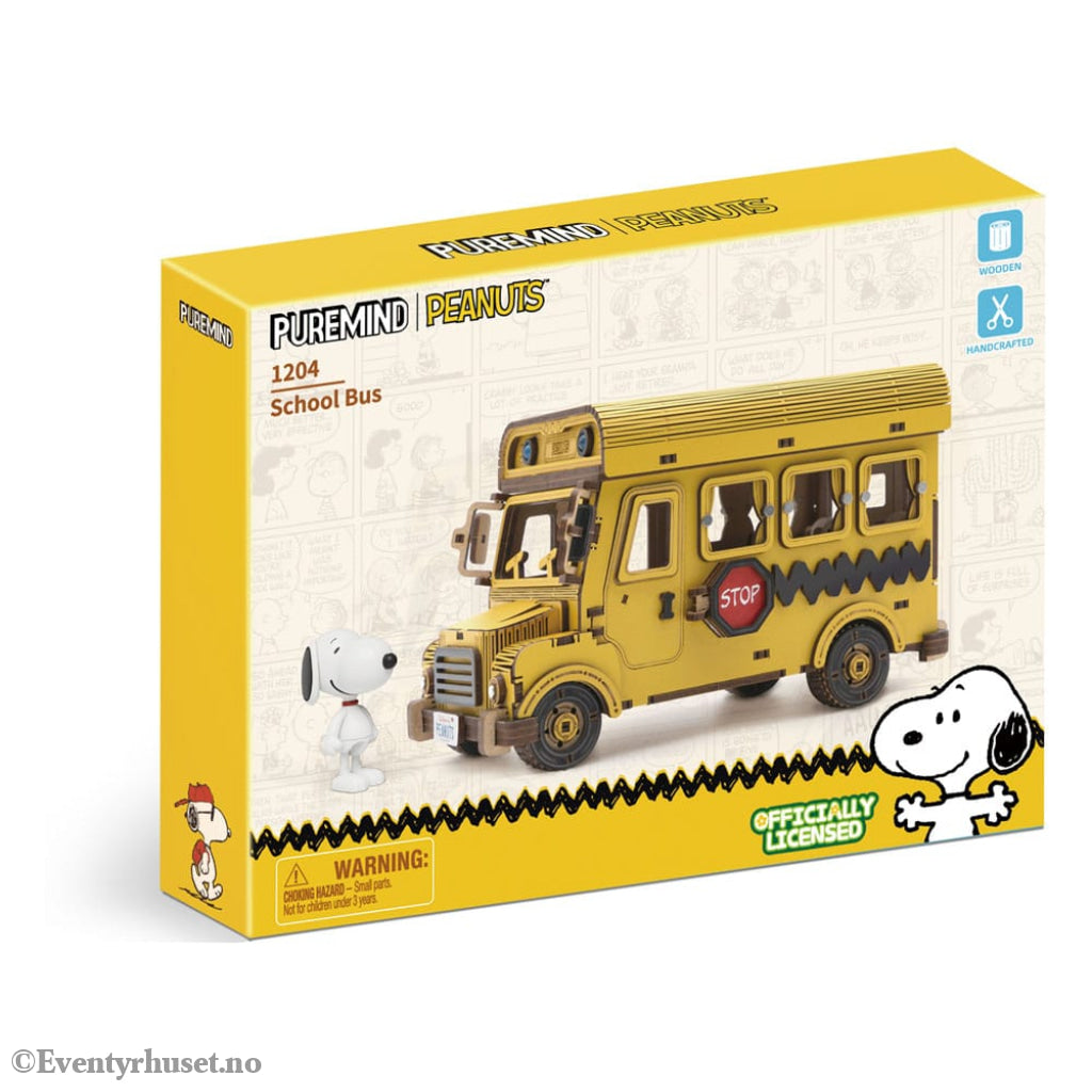 Peanuts Puremind Construction School Bus Toys