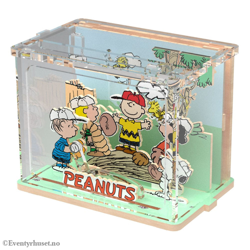 Peanuts Puremind DIY Construction Mini Scene Baseball Time Toys