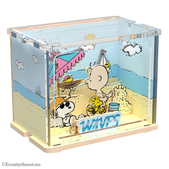 Peanuts Puremind DIY Construction Mini Scene Chilling at the Beach Toys