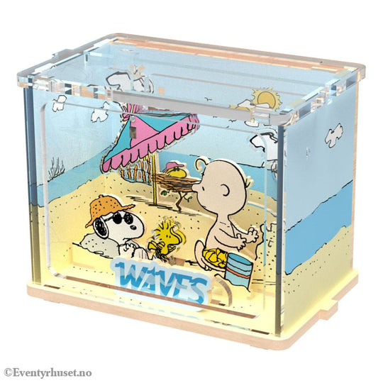 Peanuts Puremind DIY Construction Mini Scene Chilling at the Beach Toys