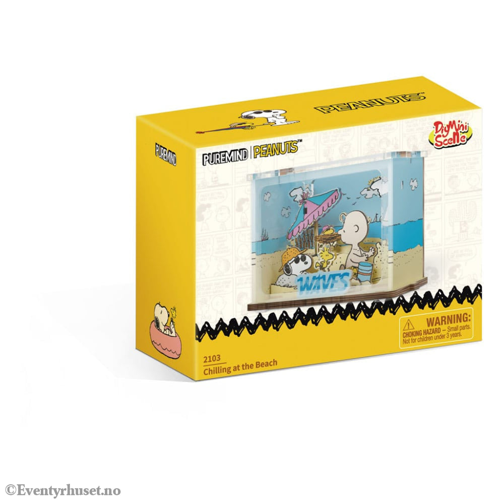Peanuts Puremind DIY Construction Mini Scene Chilling at the Beach Toys