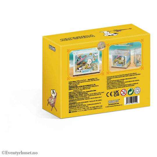 Peanuts Puremind DIY Construction Mini Scene Chilling at the Beach Toys