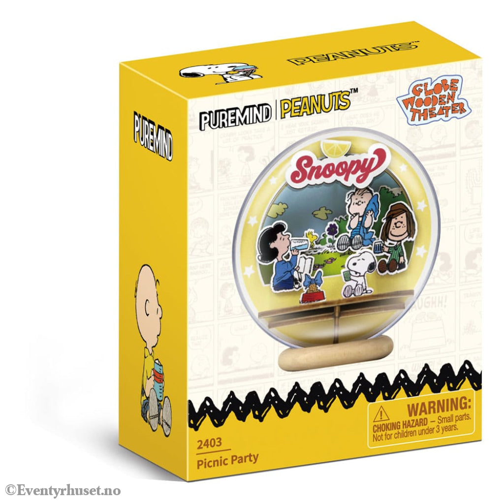 Peanuts Puremind Model Kit Wooden Theater Globe Picnic Party Toys