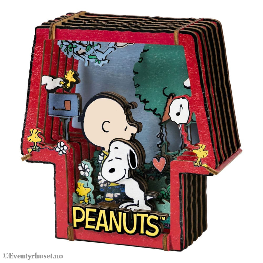 Peanuts Puremind Model Kit Wooden Theater Healing Hug Toys
