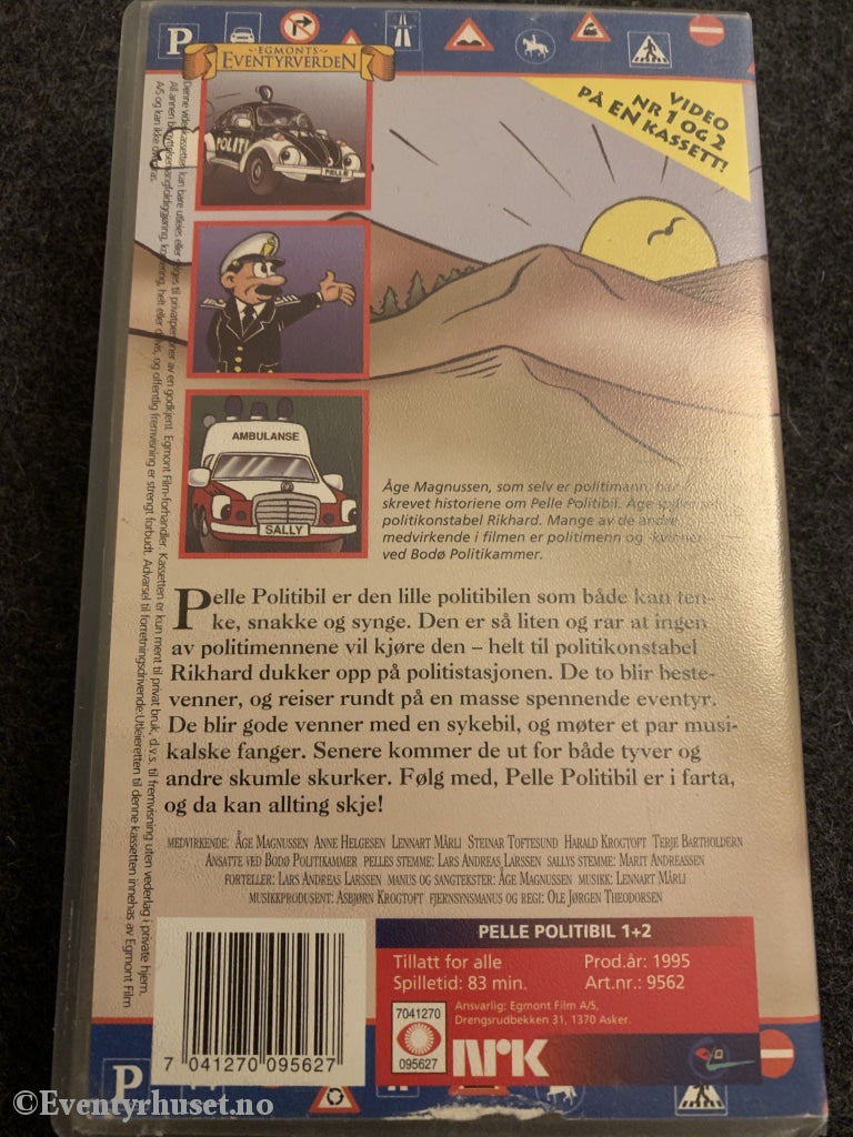Pelle Politibil 1 & 2. 1995. Vhs. Vhs