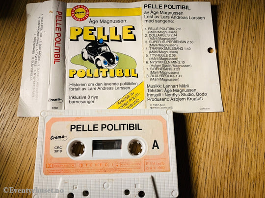 Pelle Politibil. 1987. Åge Magnussen: Kassett (Mc)