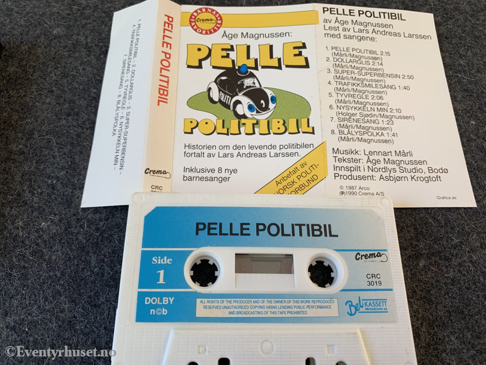 Pelle Politibil. 1987. Åge Magnussen: Kassett (Mc)
