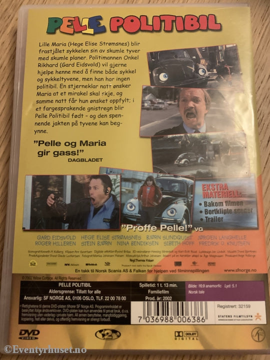 Pelle Politibil. Med Timeplan. 2002. Dvd. Dvd