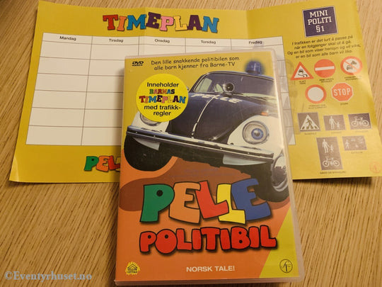 Pelle Politibil. Med Timeplan. 2002. Dvd. Dvd
