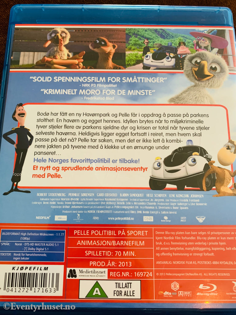 Pelle Politibil på sporet. Blu-Ray. Blu-ray Disc