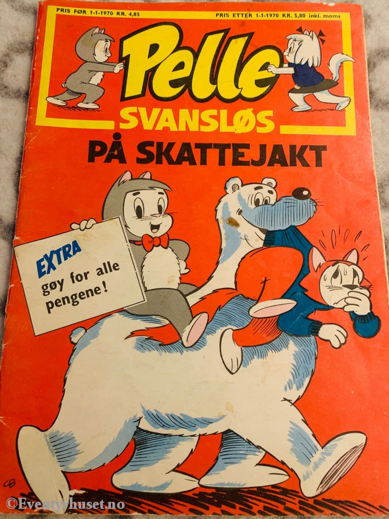 Pelle Svansløs På Skattejakt. 1969. Tegneserieblad