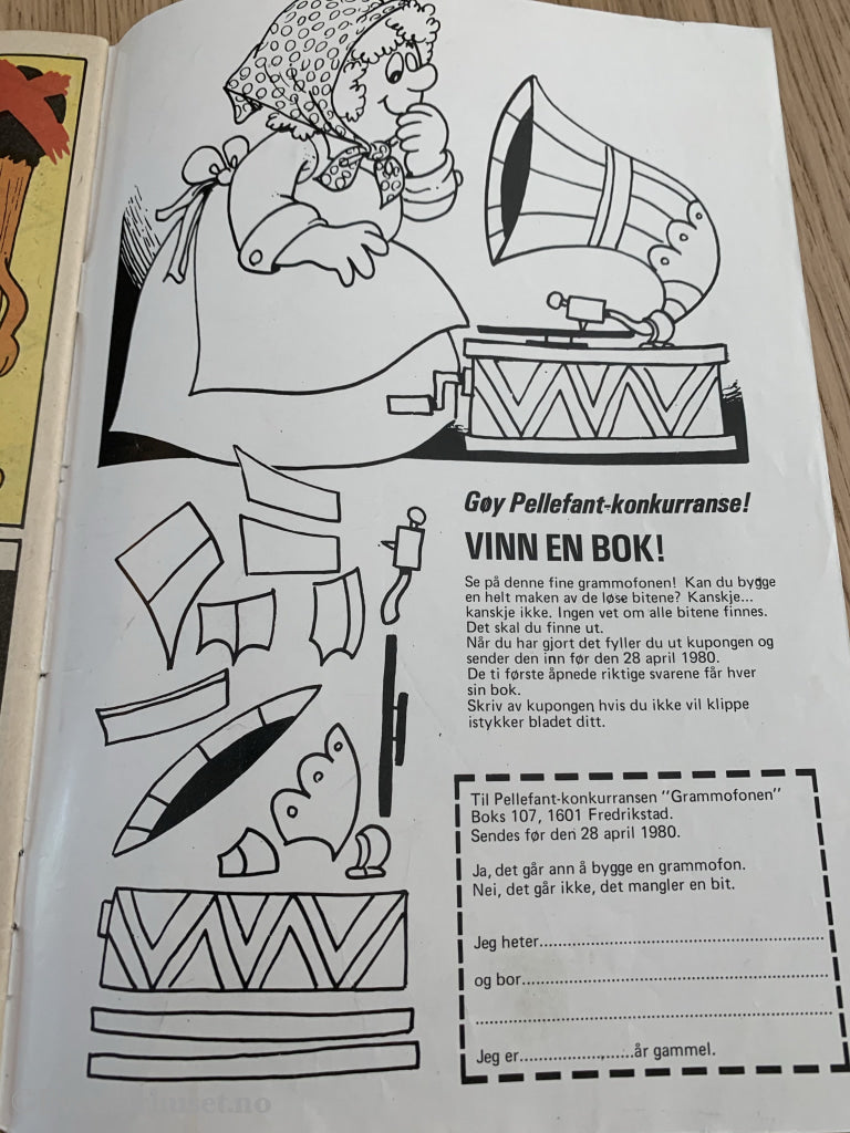 Pellefant. 04/1980. Tegneserieblad