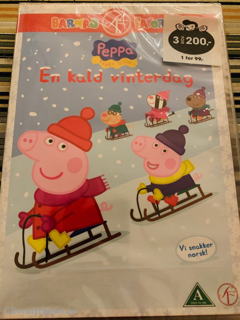 Peppa Gris - En Kald Vinterdag. 2009. Dvd. Ny I Plast! Dvd