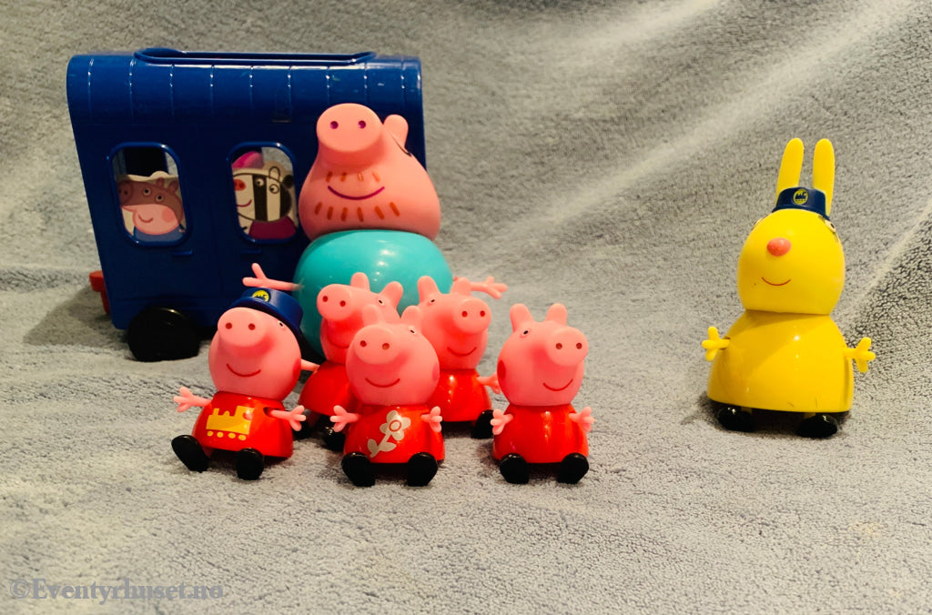 Peppa Gris figurer med kjøretøy