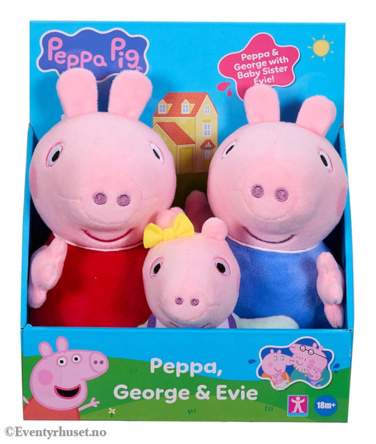 Peppa Pig Plush figures 3er Pack Toys