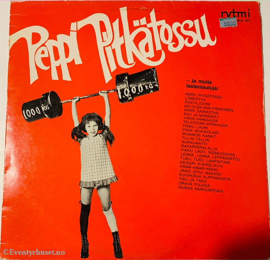 Peppi Pitkätossu (Pippi Langstrømpe). 1970. Lp. Lp Plate