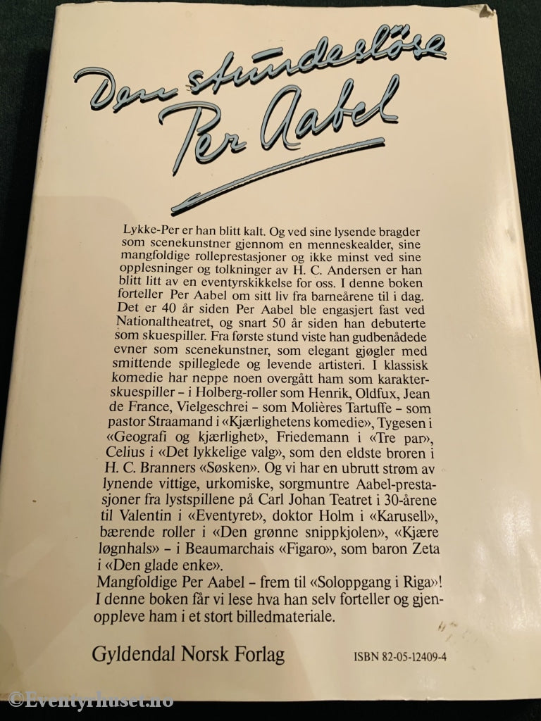 Per Aabel - Den Stundesløse. 1981. Biografi