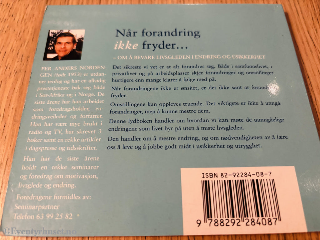 Per Anders Nordengen – Når forandring ikke fryder… Lydbok på CD.