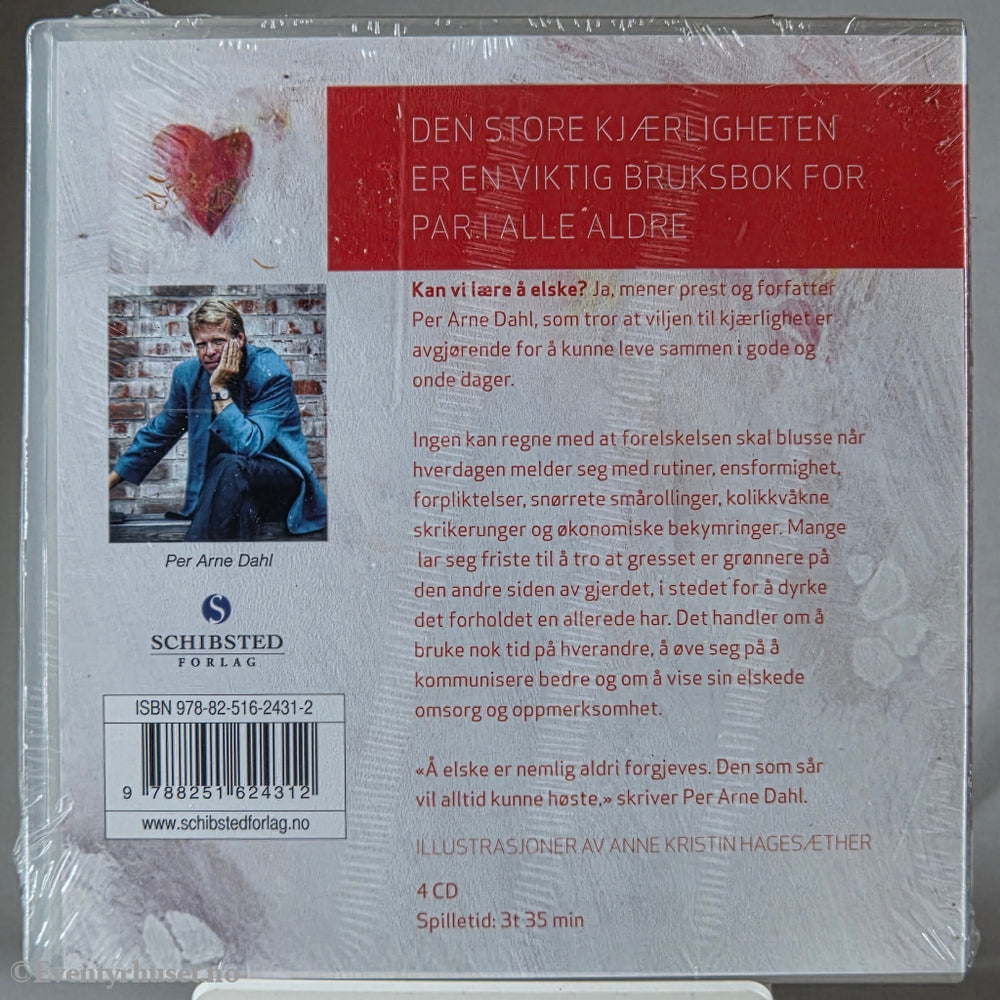 Per Arne Dahl (2010). Den store kjærligheten. Lydbok på CD. Ny i plast! CBS/Fox Video