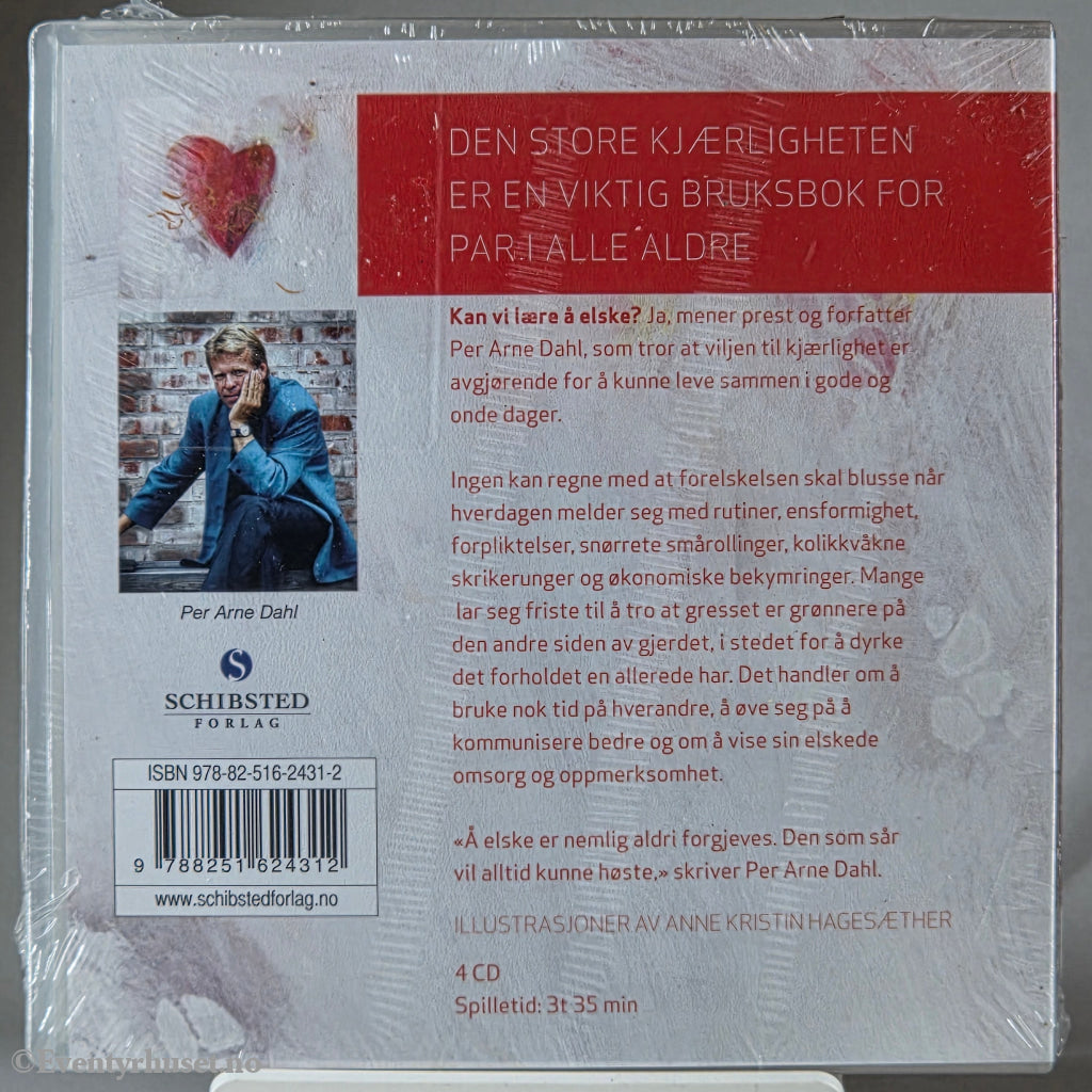 Per Arne Dahl (2010). Den store kjærligheten. Lydbok på CD. Ny i plast! CBS/Fox Video