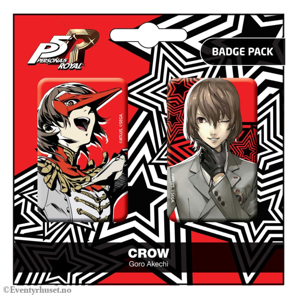 Persona 5 Royal Pin Badges 2-Pack Crow / Goro Akechi Manga & Anime