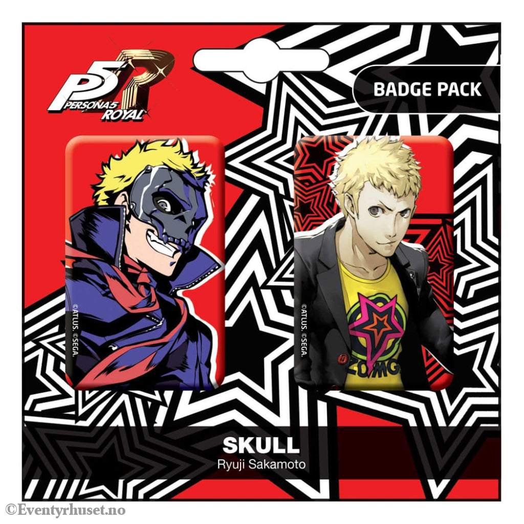 Persona 5 Royal Pin Badges 2-Pack Skull / Ryui Sakamoto Manga & Anime