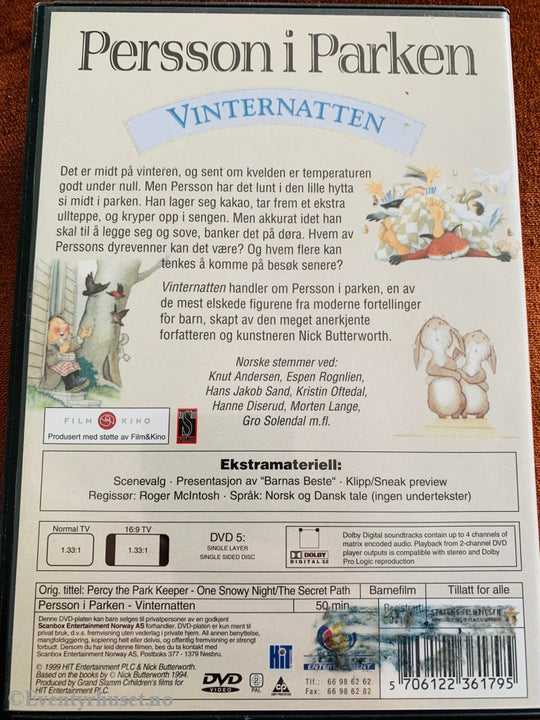 Persson I Parken - Vinternatten (Nrk). 1999. Dvd. Dvd