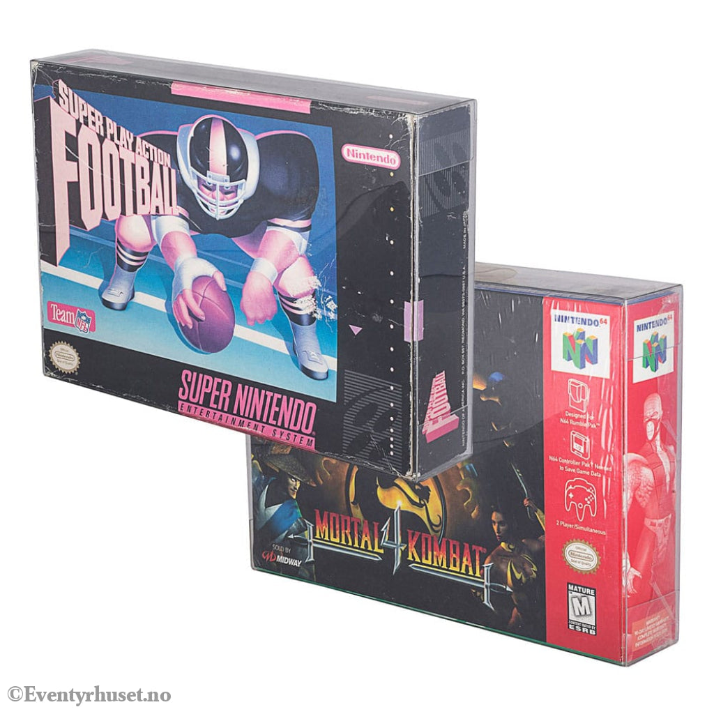 PET Protectors 25-Pack for Super Nintendo/Nintendo 64/SNES/N64 Games Storage & Protection