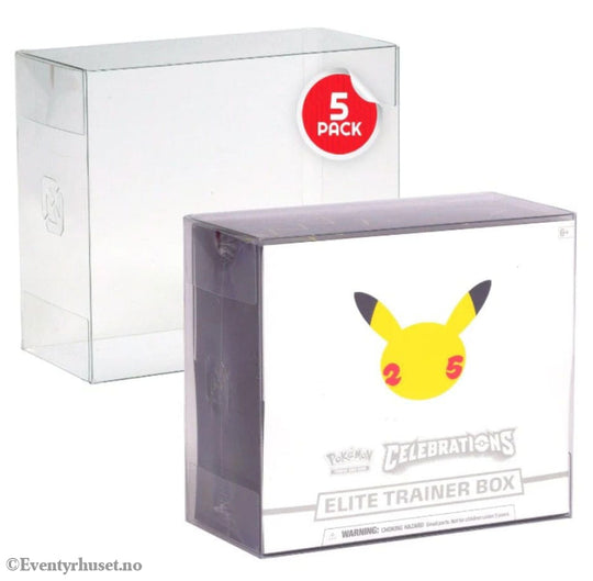PET Protectors 5-Pack for Booster Boxes / Elite Trainer Boxes Ver. 2 Storage & Protection