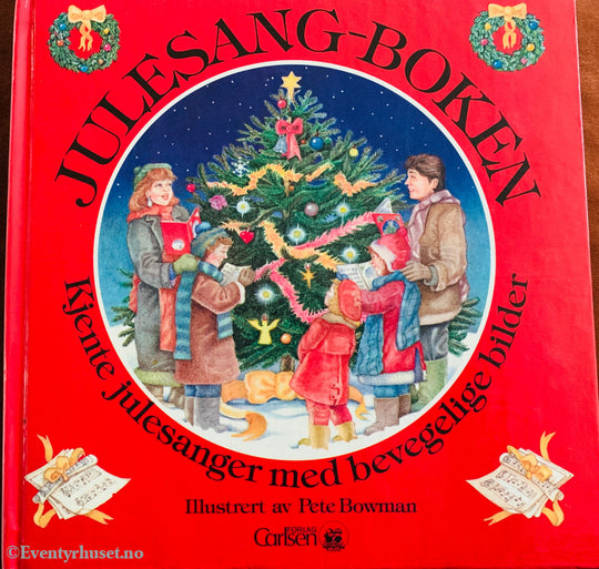 Pete Bowman. Julesang-boken: Kjente julesanger med bevegelige bilder. 1992. Barnebok.