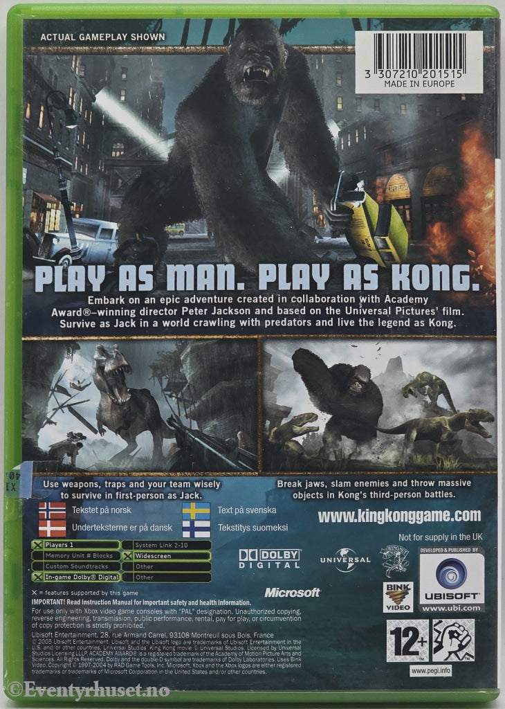 Peter Jackson's King Kong: The Official Game of the Movie . Xbox.