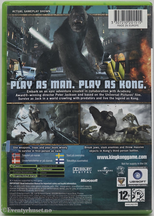 Peter Jackson's King Kong: The Official Game of the Movie . Xbox.
