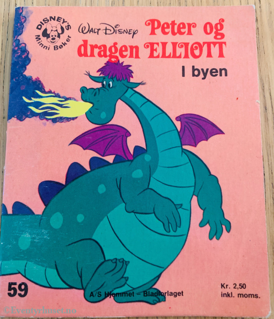 Peter Og Dragen Elliot I Byen (Disney’s Minni Bøker 59). 1977. Fortelling