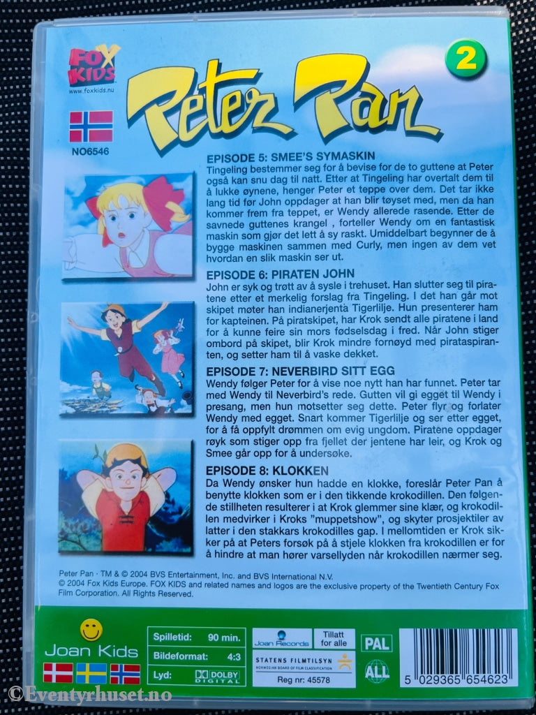 Peter Pan 2. Episode 5-8. 2004. Dvd. Dvd