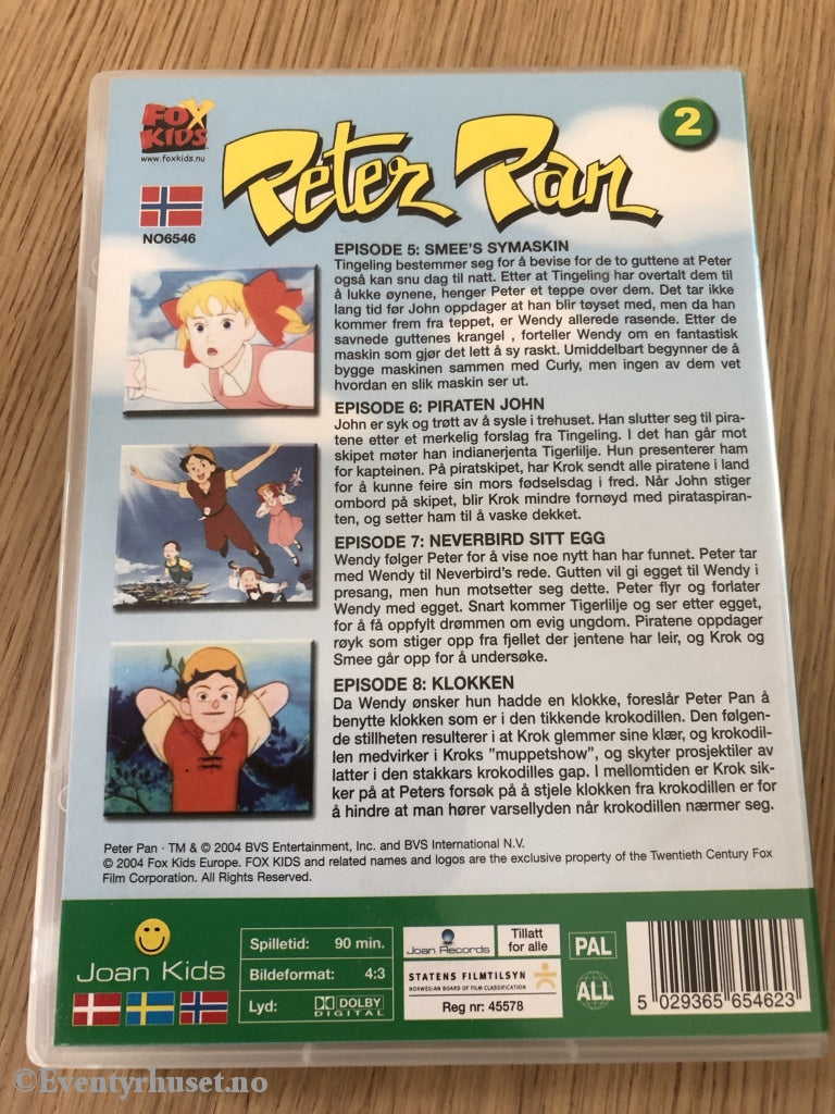 Peter Pan 2. Episode 5-8. 2004. Dvd. Dvd