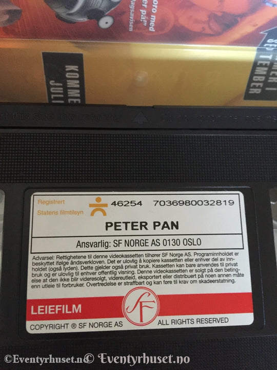 Peter Pan. 2003. Vhs. Vhs