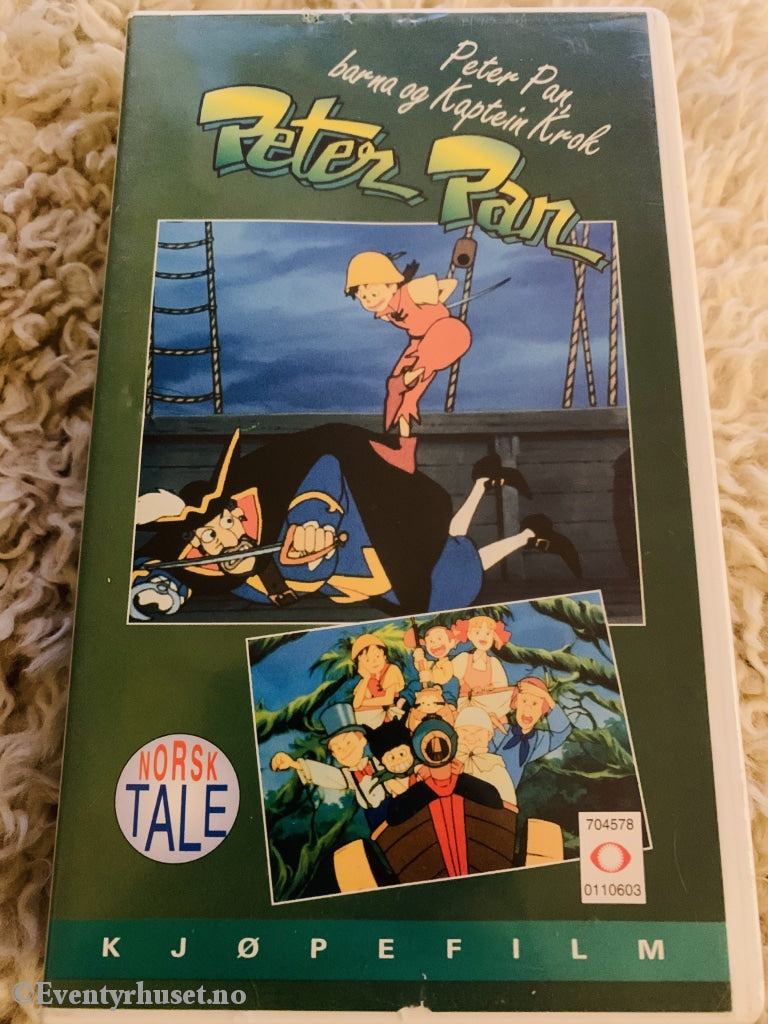 Peter Pan Barna Og Kaptein Krok. Vhs. Vhs