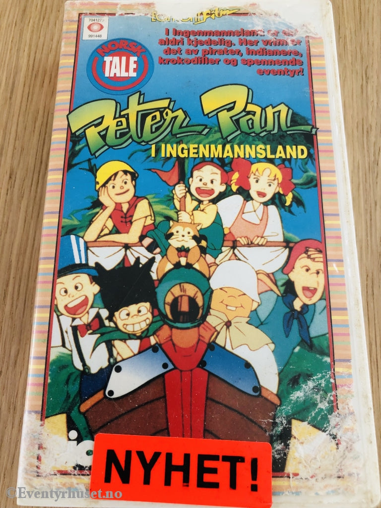 Peter Pan Del 2. I Ingenmannsland. 1990. Vhs. Vhs