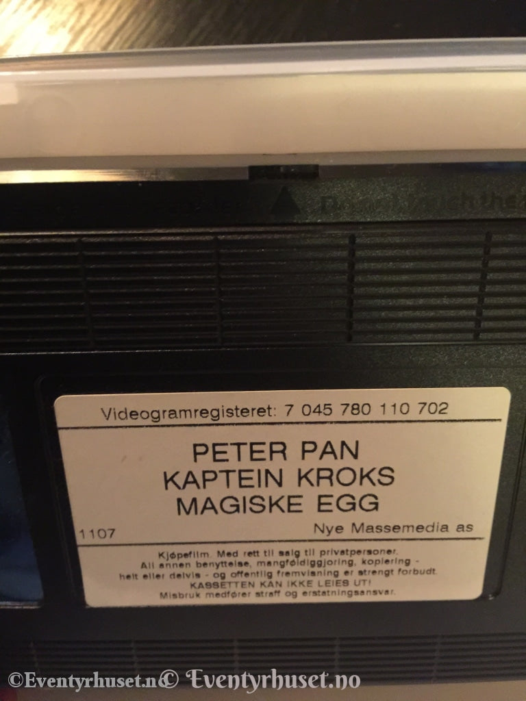Peter Pan - Kaptein Krok´s Magiske Egg. Vhs. Vhs