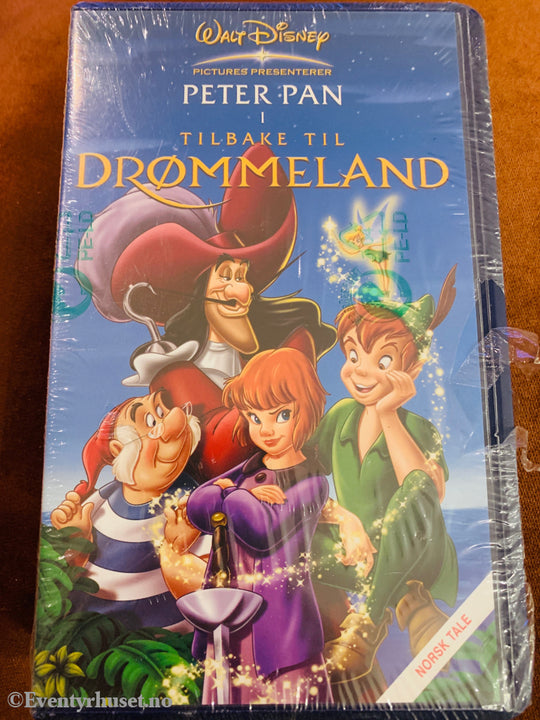 Peter Pan: Tilbake til Drømmeland. VHS. Ny i plast!