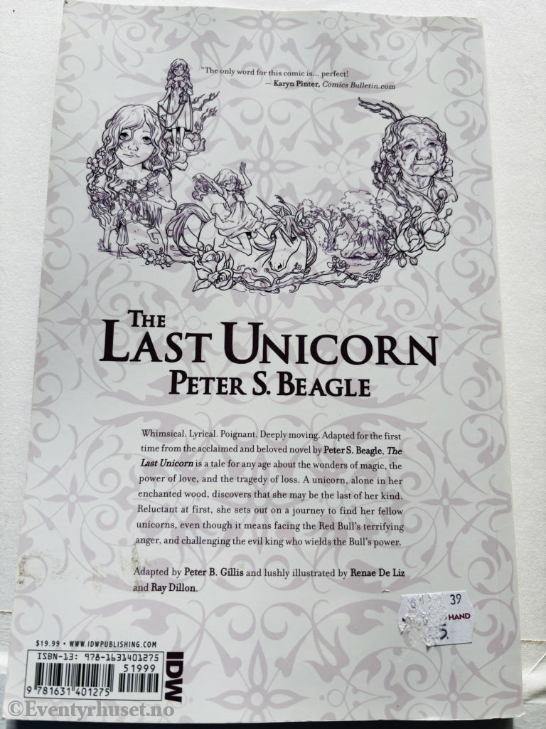 Peter S. Beagle. The Last Unicorn. 1968. Barnebok.