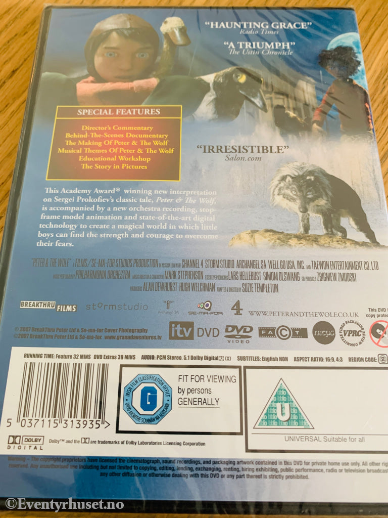 Peter & The Wolf . 2006 . DVD. Ny i plast!