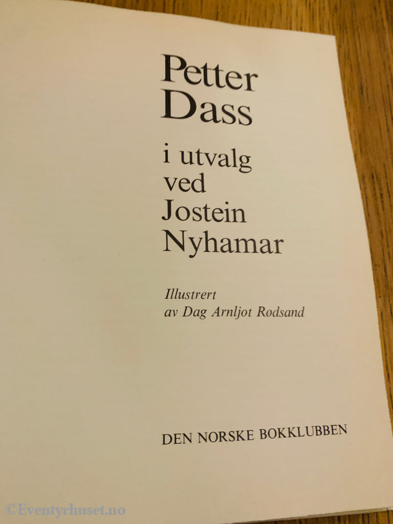 Petter Dass. 1968. Petter Dass (illustrert utgave). Bok.