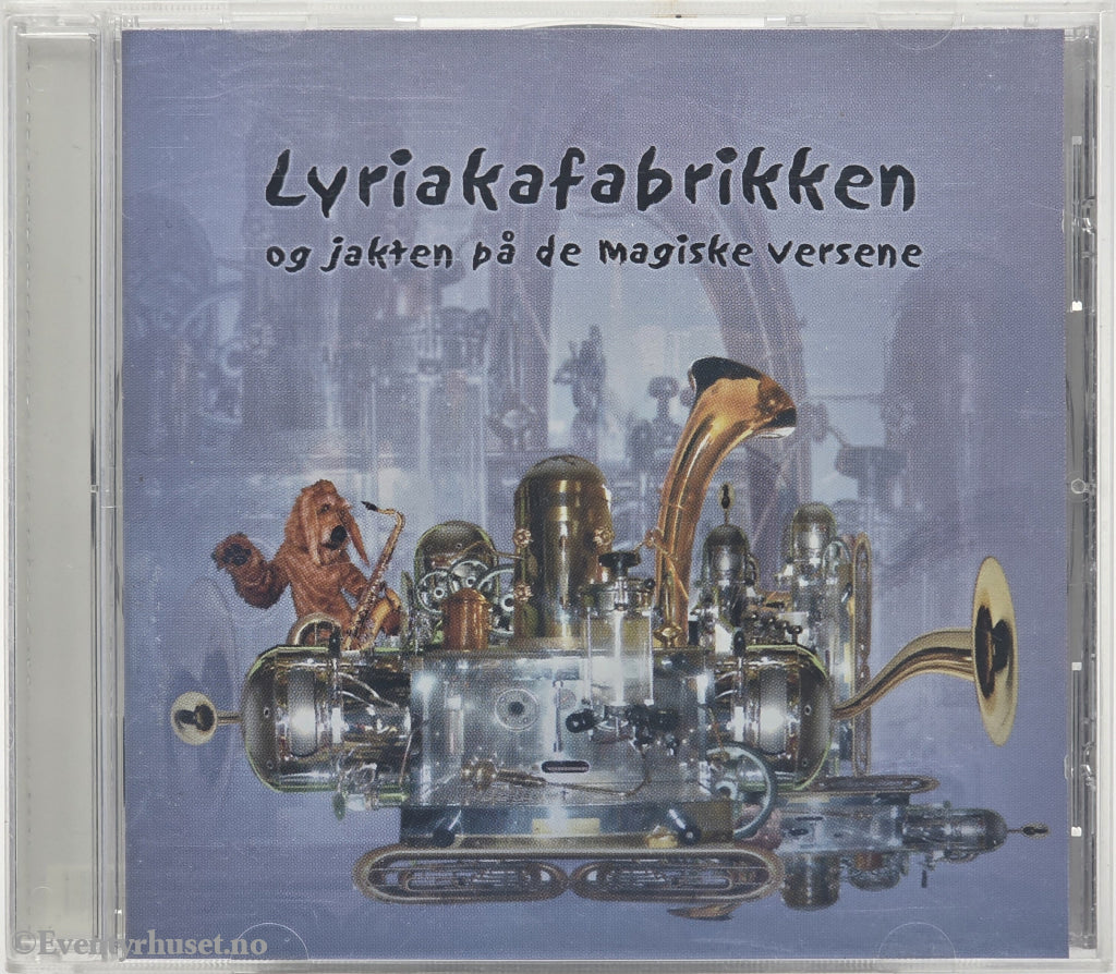 Petter Moen og Øyvind Gravdal (Lyriaka). 2003. Lyriakafabrikken og jakten på de magiske versene. Lydbok på CD.