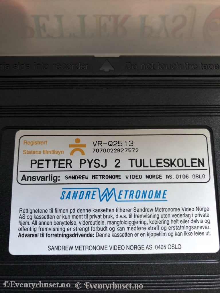 Petter Pysj. Tulleskolen. 1998. Vhs. Vhs