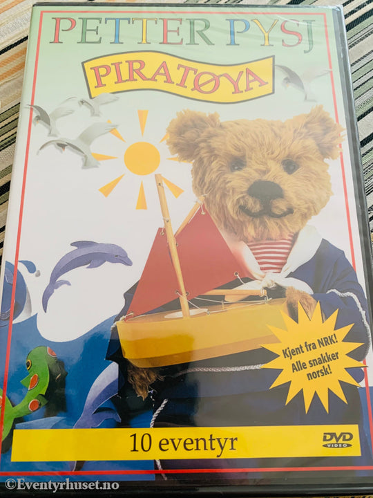 Petter Pysj - Piratøya (Nrk). 1993. Dvd. Ny I Plast! Dvd