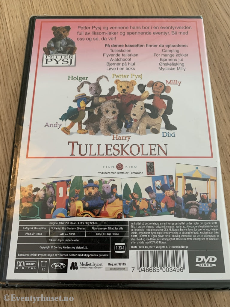 Petter Pysj - Tulleskolen (Nrk). 1993. Dvd Ny I Plast!