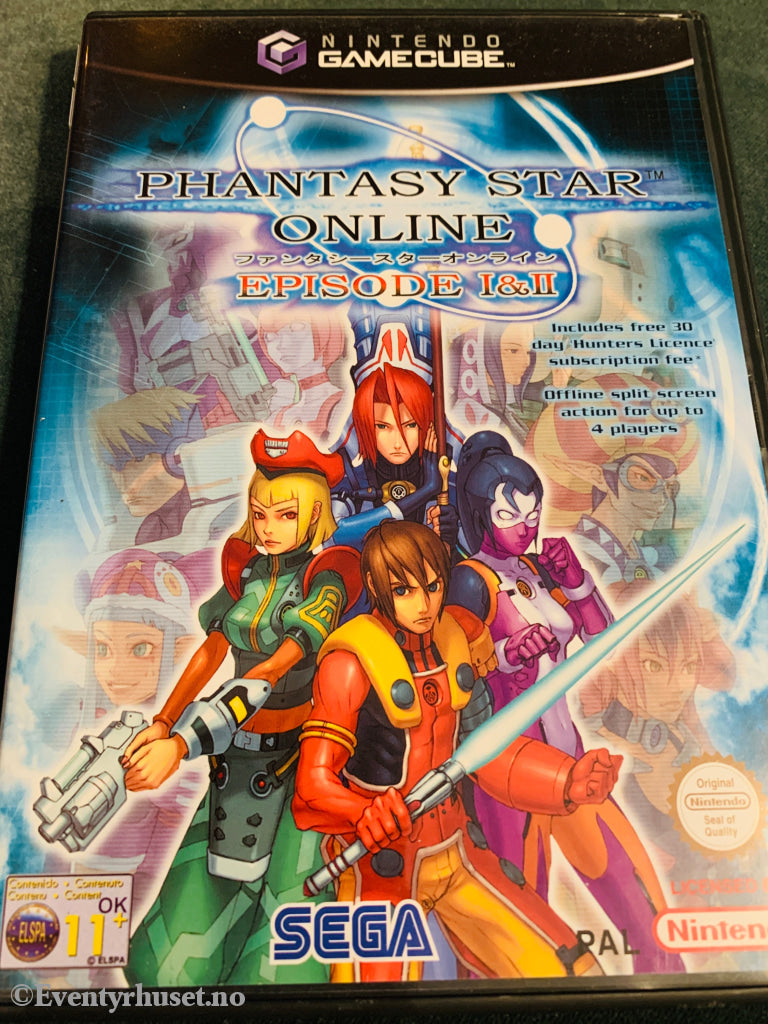 Phantasy Star Online - Episode I & II. Gamecube.